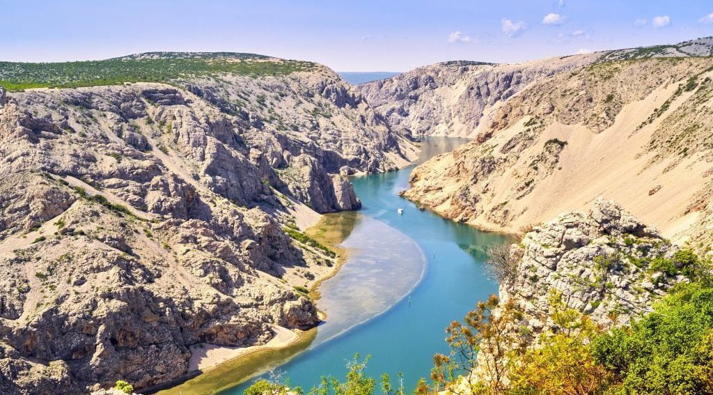 Canyon at the river Zrmanja in Croatia